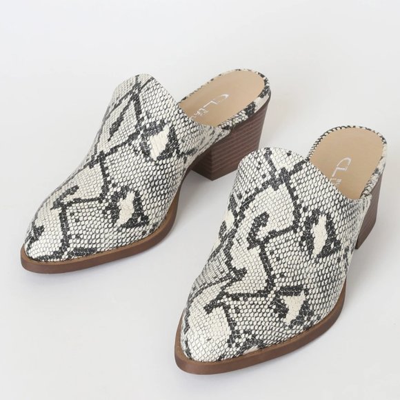 Chinese Laundry | NWT Catherin Snake Mules - Picture 3 of 13